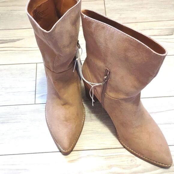 (50-0887) Universal Thread Taupe Elaine Mid Shaft Boots Size 11 - Picture 3 of 11